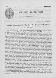 Bulletins Trimestriels 1908