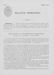Bulletins Trimestriels 1913