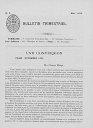 Bulletins Trimestriels 1922
