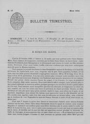 Bulletins Trimestriels 1924