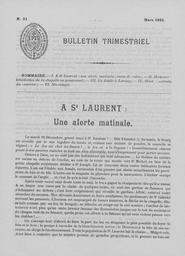 Bulletins Trimestriels 1925
