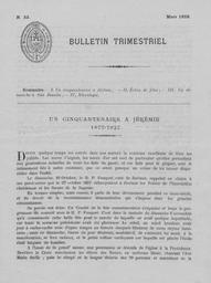 Bulletins Trimestriels 1928
