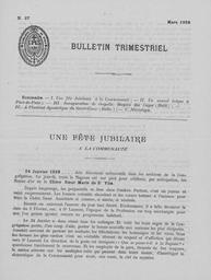 Bulletins Trimestriels 1929