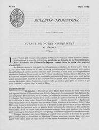 Bulletins Trimestriels 1932