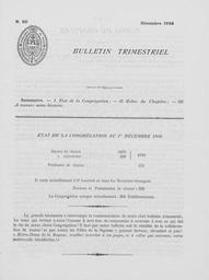 Bulletins Trimestriels 1946