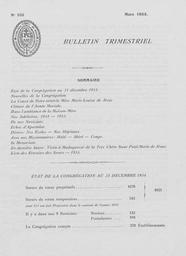 Bulletins Trimestriels 1955