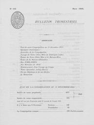 Bulletins Trimestriels 1956