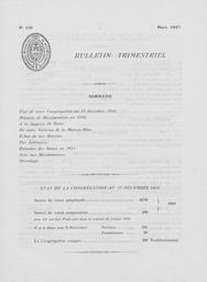 Bulletins Trimestriels 1957