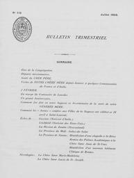 Bulletins Trimestriels 1959