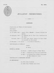 Bulletins Trimestriels 1962