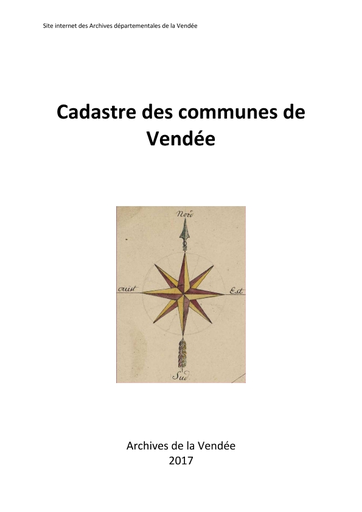 Cadastre des communes des Sables-d'Olonne à Saint-Fulgent