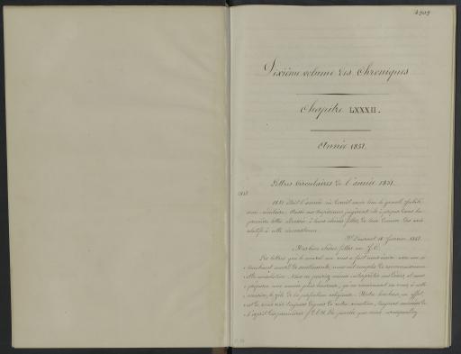 10e volume (avec trancription de la table des matières), 1851-1853